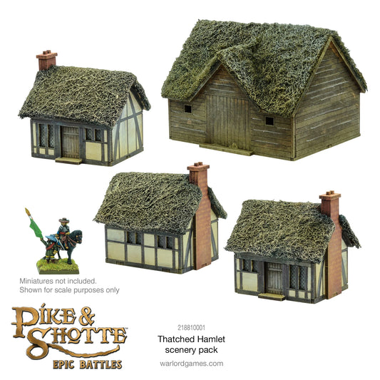 Pike & Shotte Epic Battles - Thatched Hamlet Scenery Pack Pike & Shotte Epic Battles - Thatched Hamlet Scenery Pack