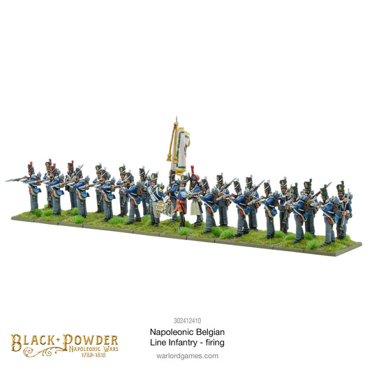 Black Powder - Napoleonic Belgians: Line Infantry Firing Black Powder - Napoleonic Belgians: Line Infantry Firing