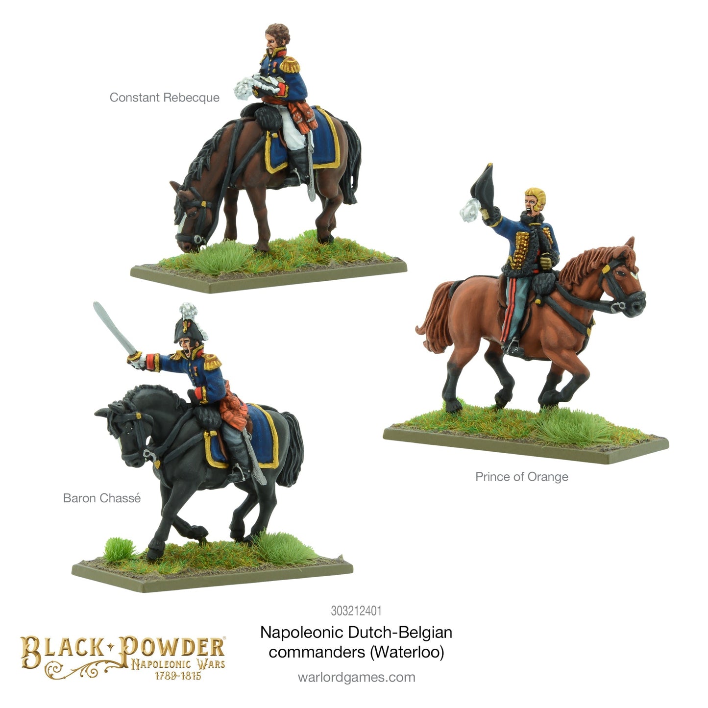 Black Powder - Napoleonic Dutch-Belgians: Commanders (Waterloo)