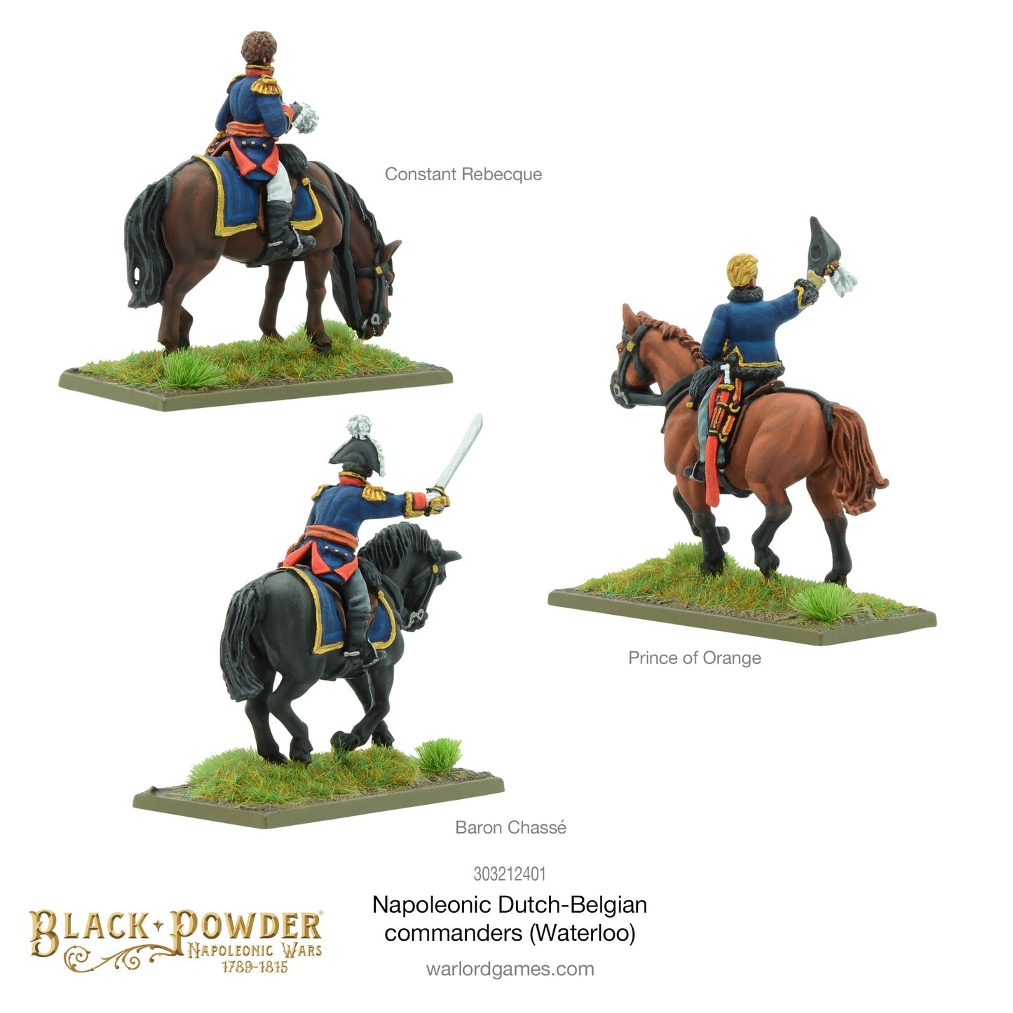 Black Powder - Napoleonic Dutch-Belgians: Commanders (Waterloo)