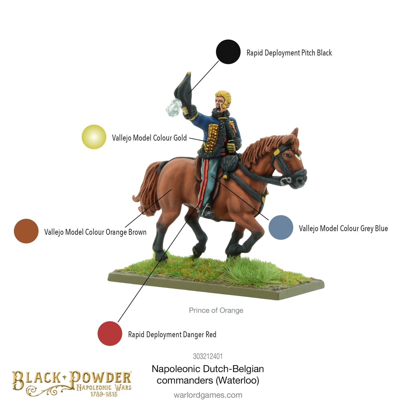Black Powder - Napoleonic Dutch-Belgians: Commanders (Waterloo)