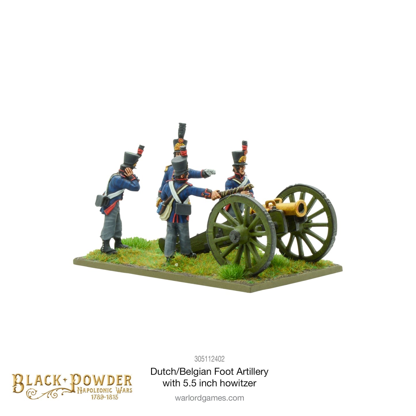 Black Powder - Napoleonic Dutch-Belgians: Foot Artillery With 5.5-Inch Howitzer