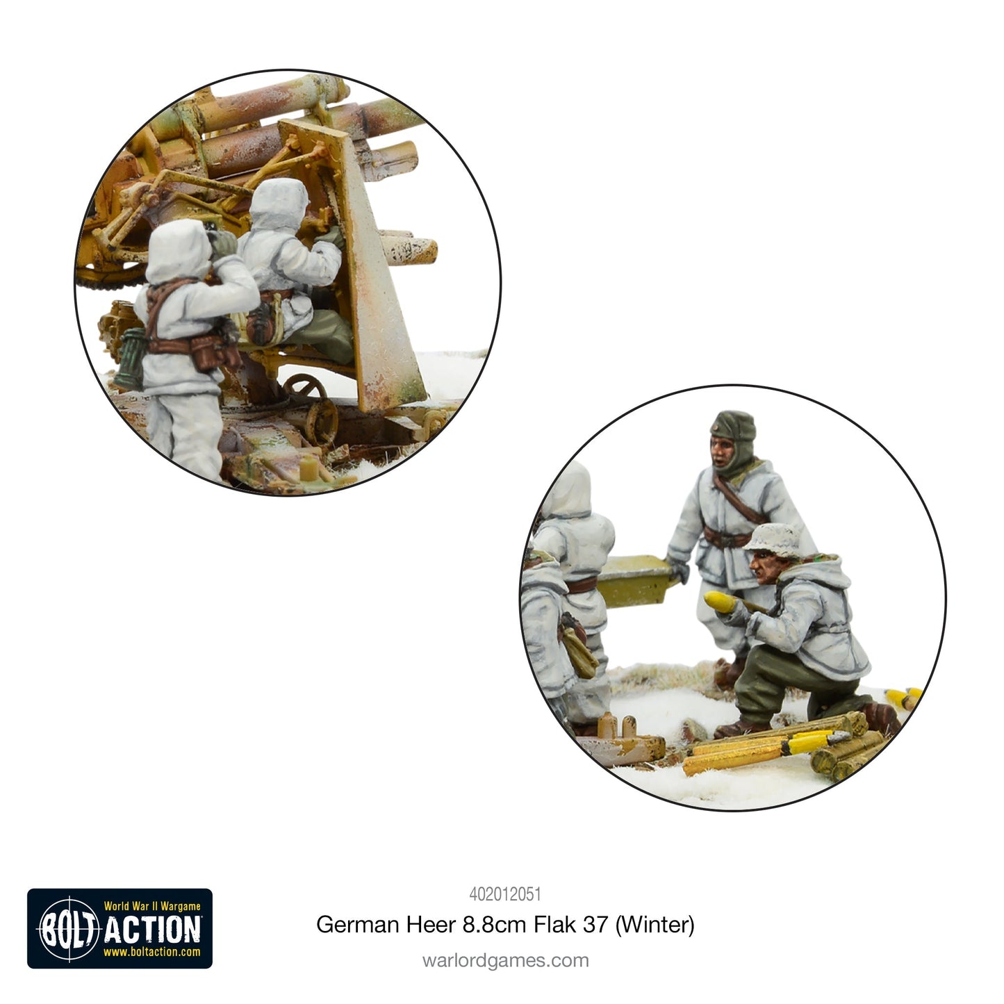 Bolt Action - Germany: German Heer 8.8cm Flak 37 (Winter)