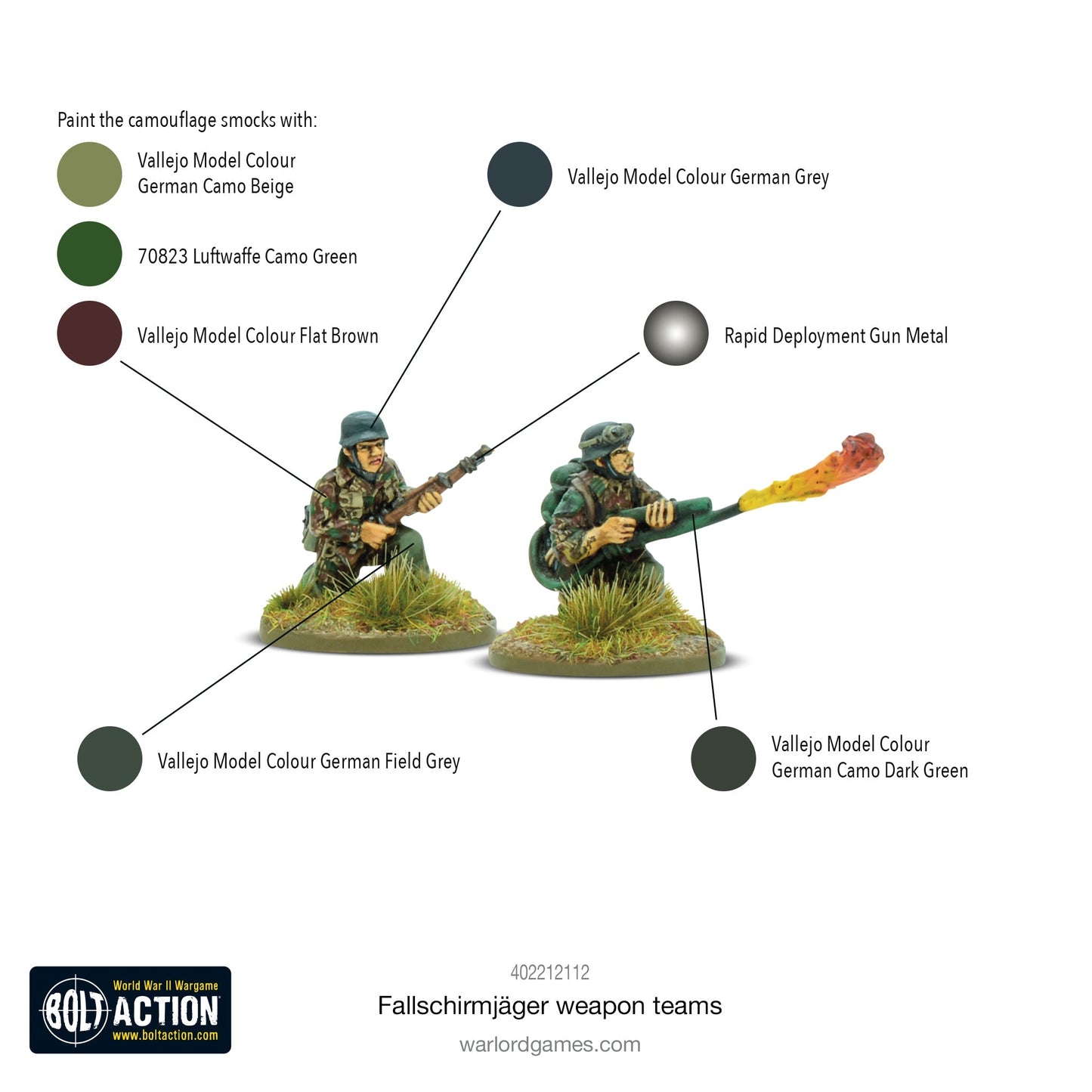 Bolt Action - Germany: Fallschirmjäger Weapons Teams