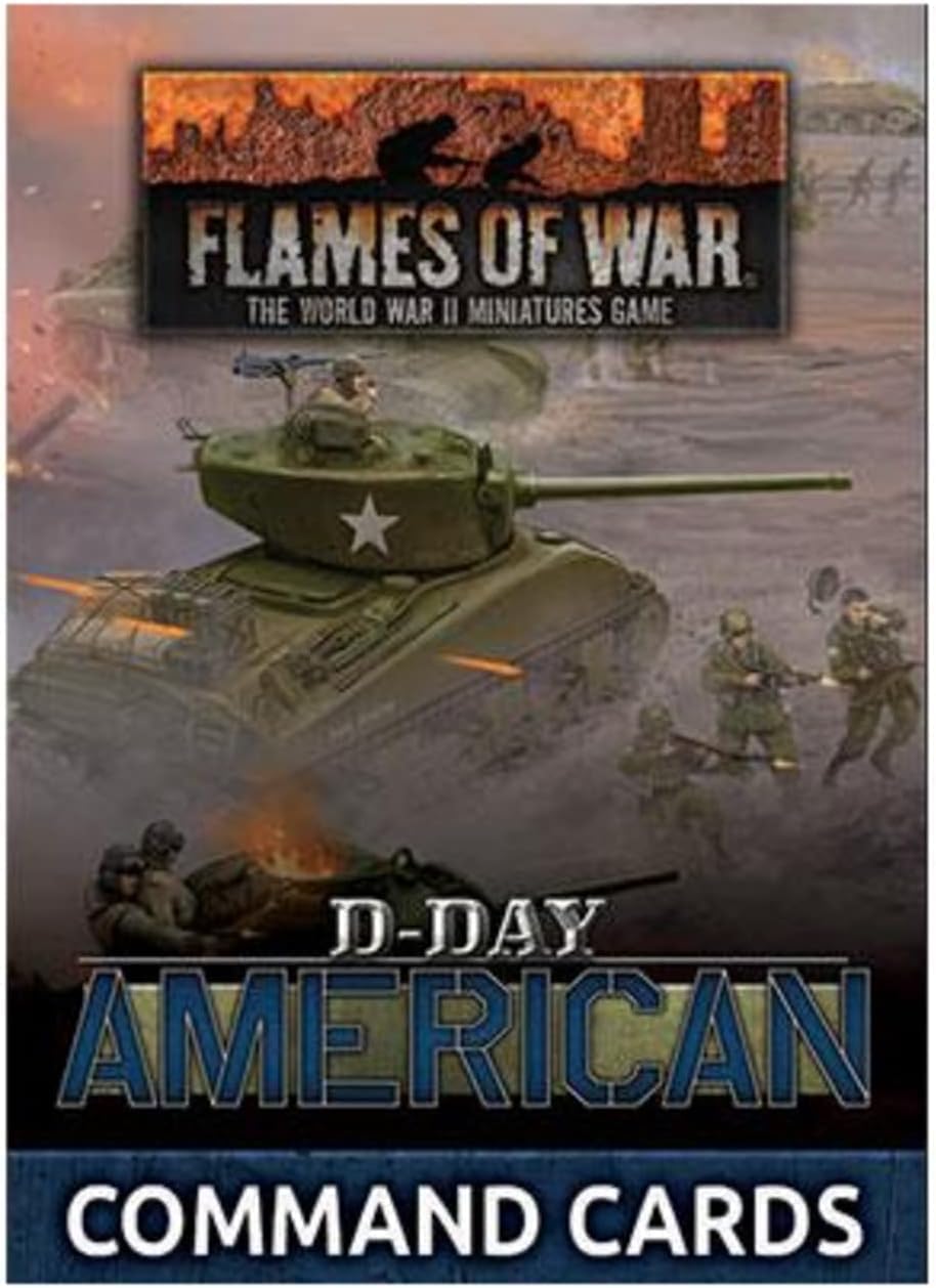 Flames of War Late War United States: D-Day: American Command Cards