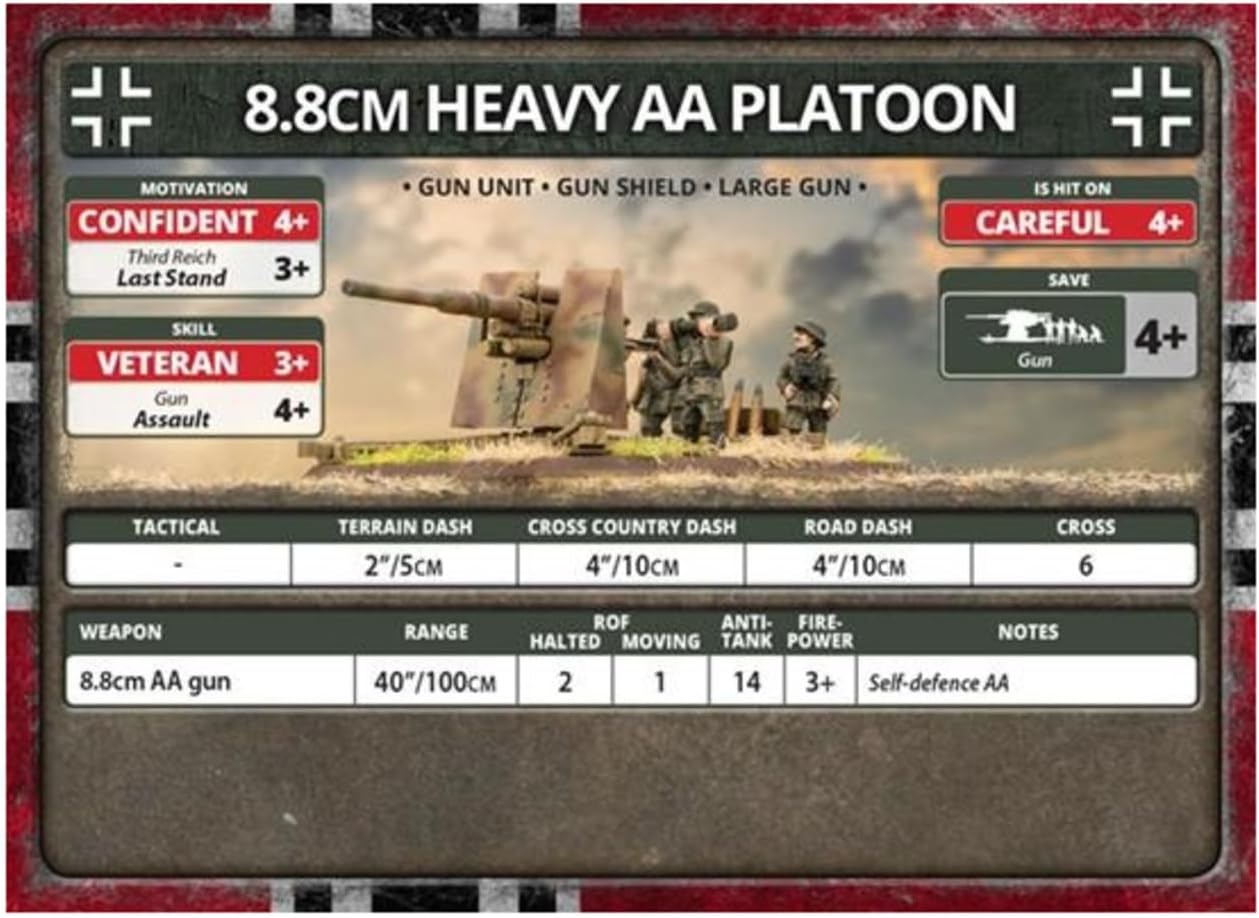 Flames of War: German 8.8cm Heavy AA Platoon (Late-War) Flames of War: German 8.8cm Heavy AA Platoon (Late-War)