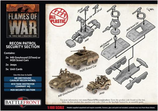 Flames of War - USA: Late War: United States: M8 Recon Platoon / Security Section Flames of War - USA: Late War: United States: M8 Recon Platoon / Security Section