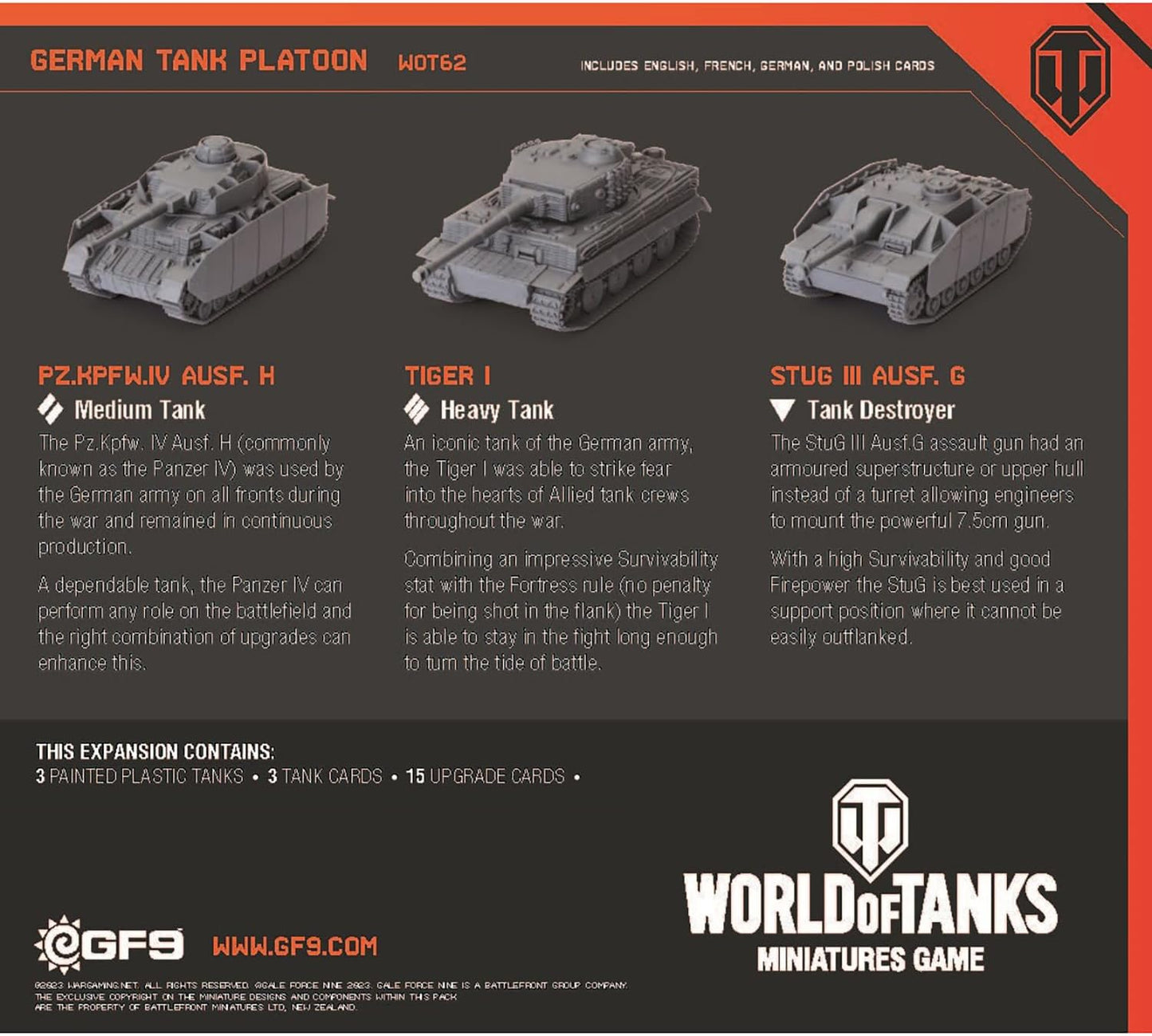 Flames of War: World of Tanks: German Tank Platoon Expansion
