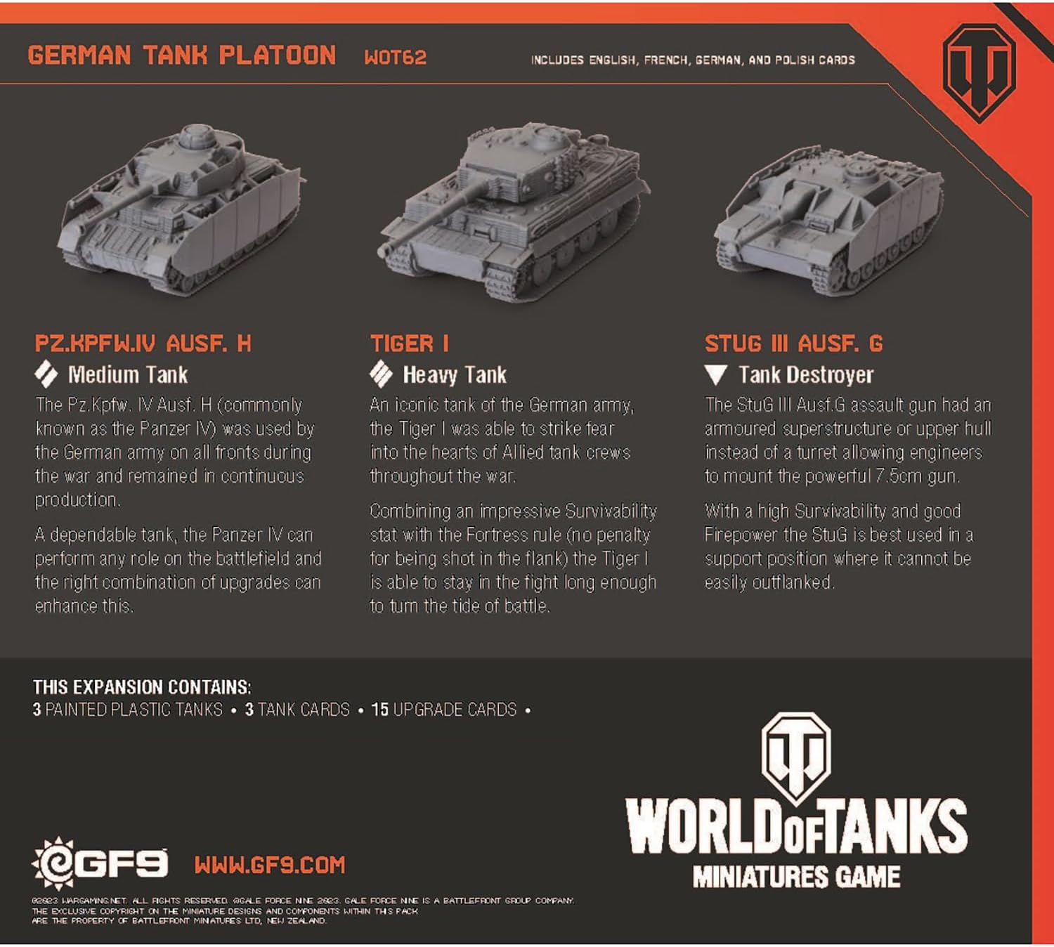 Flames of War: World of Tanks: German Tank Platoon Expansion Flames of War: World of Tanks: German Tank Platoon Expansion