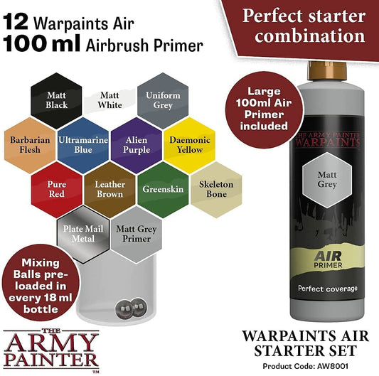 The Army Painter - Starter Airbrush Paint Set and Airbrush Thinner The Army Painter - Starter Airbrush Paint Set and Airbrush Thinner