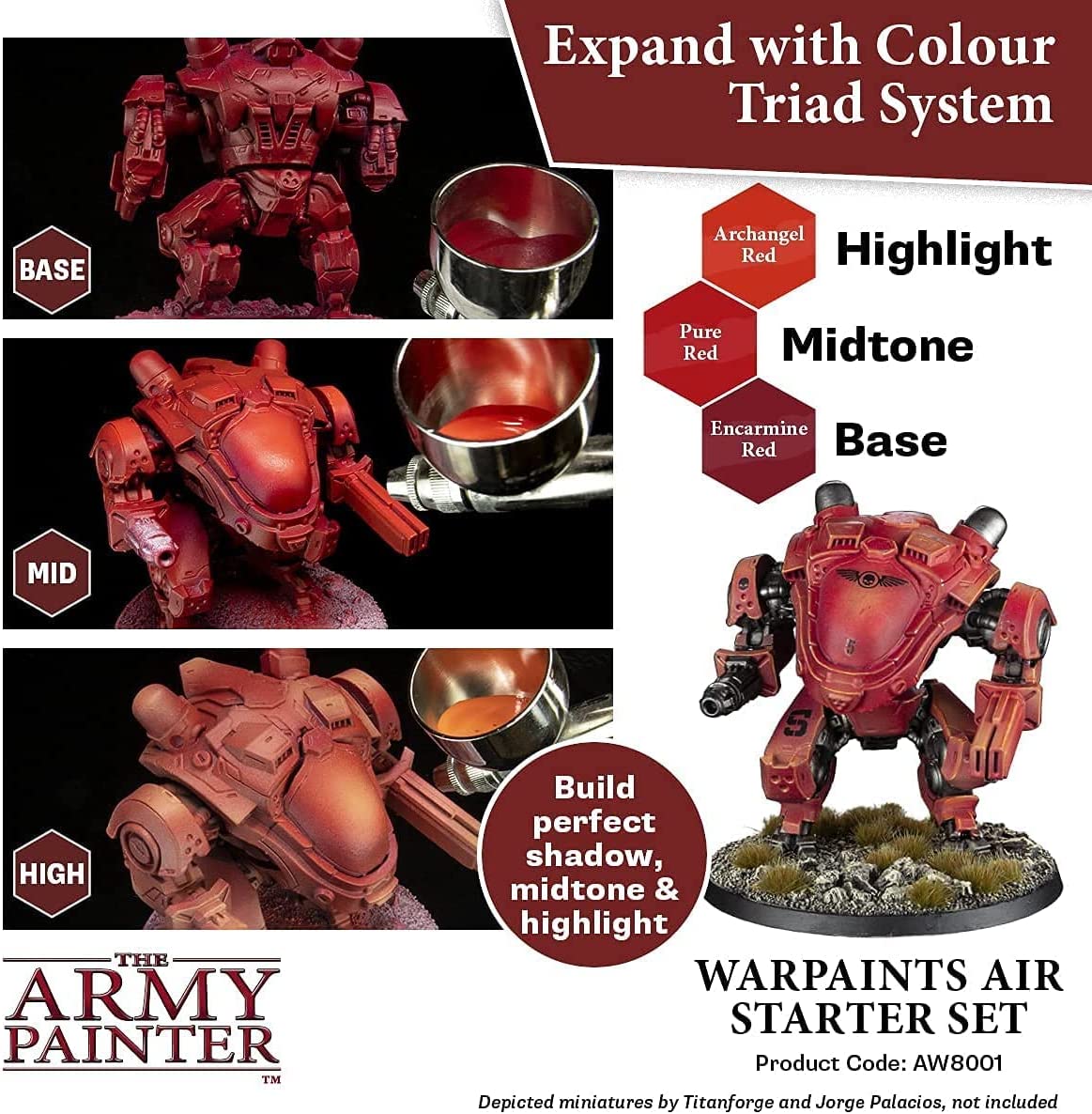 The Army Painter - Starter Airbrush Paint Set and Airbrush Thinner