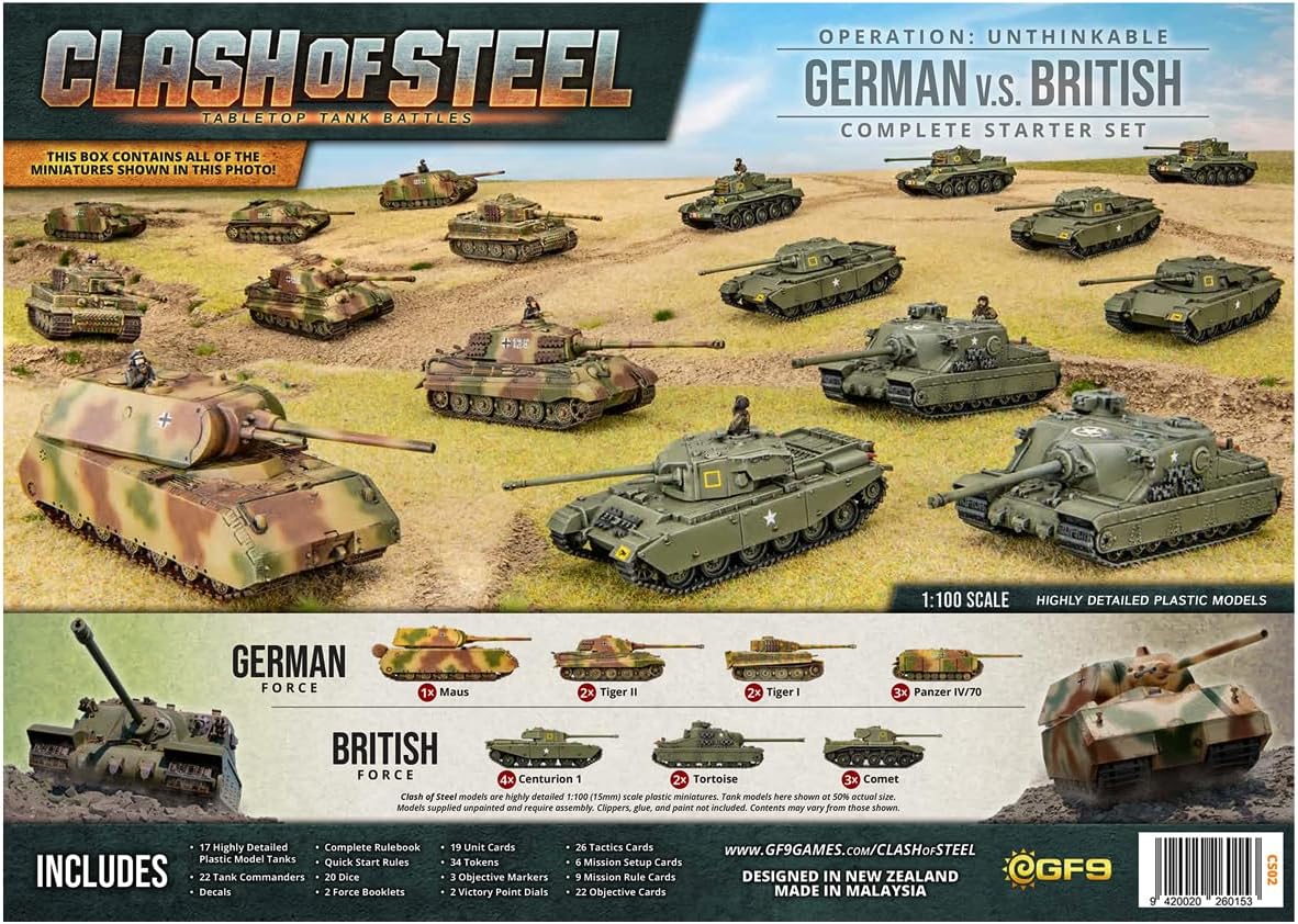 Clash of Steel Operation: Unthinkable German vs. British Complete Starter Set Clash of Steel Operation: Unthinkable German vs. British Complete Starter Set