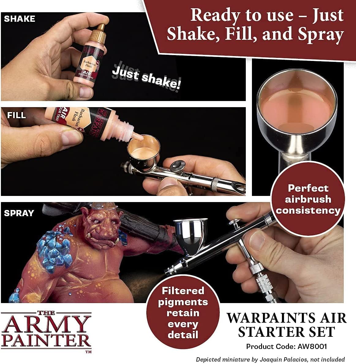 The Army Painter - Starter Airbrush Paint Set and Airbrush Thinner