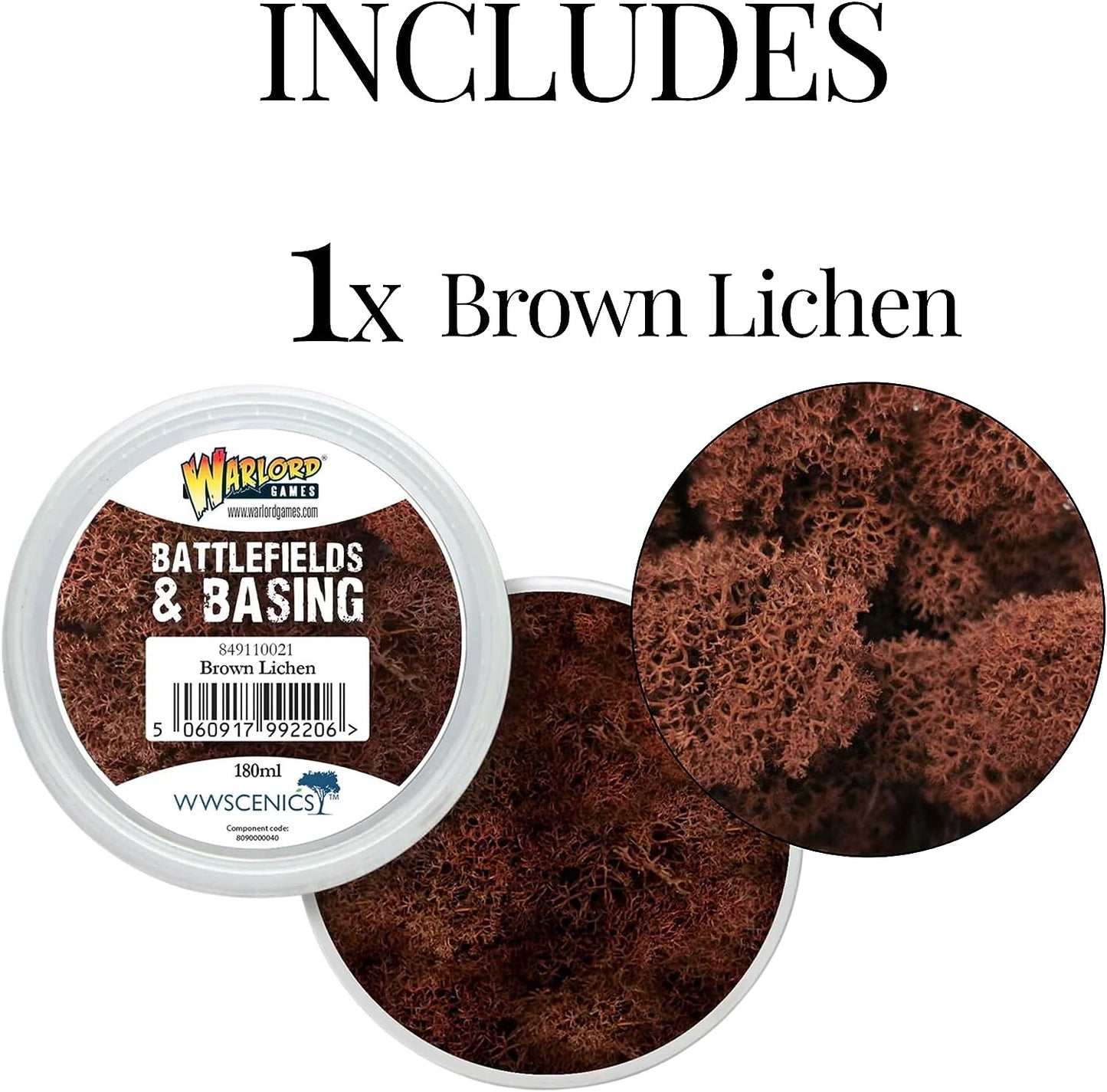 Warlord Games - Battlefields & Basing: Brown Lichen (180ml)