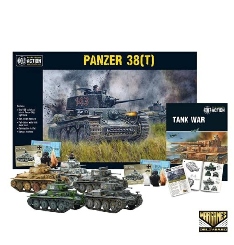 Bolt Action - Tank War: Panzer 38(T) German Tank + Digital Guide