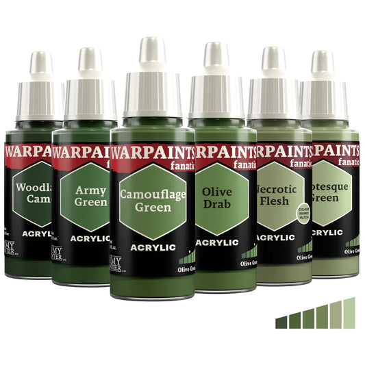 The Army Painter - Warpaints Fanatic: Olive Greens Flexible Triad The Army Painter - Warpaints Fanatic: Olive Greens Flexible Triad
