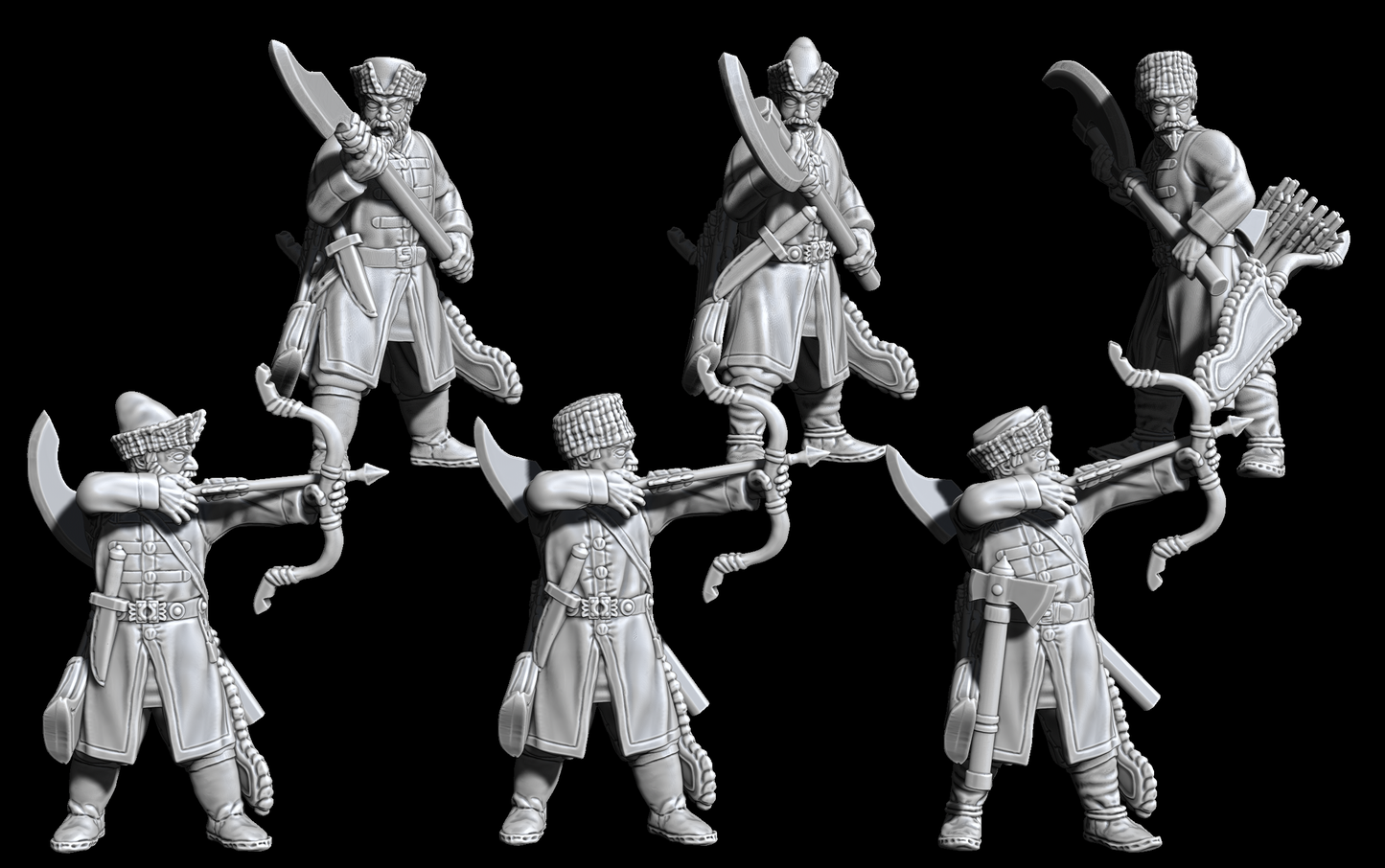 Russian Dismounted Cossacks STLs