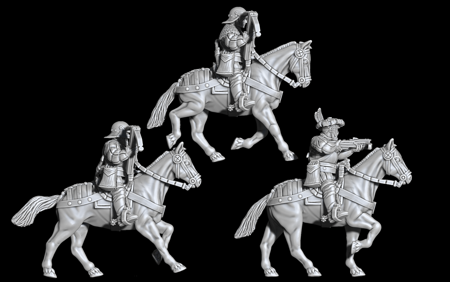 German Mounted Crossbowmen STLs