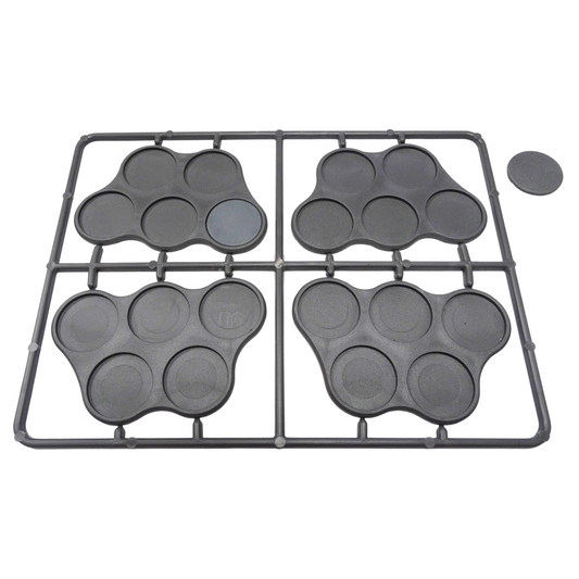 Victrix - Plastic Bases Set 8. Skirmish movement trays for 25mm round bases. Victrix - Plastic Bases Set 8. Skirmish movement trays for 25mm round bases.
