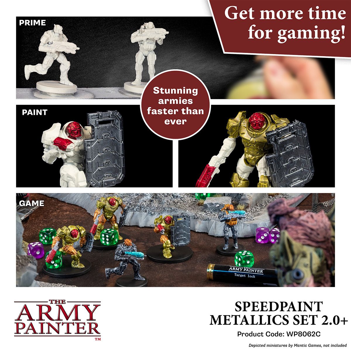 The Army Painter - Speedpaint Metallics Set 2.0+
