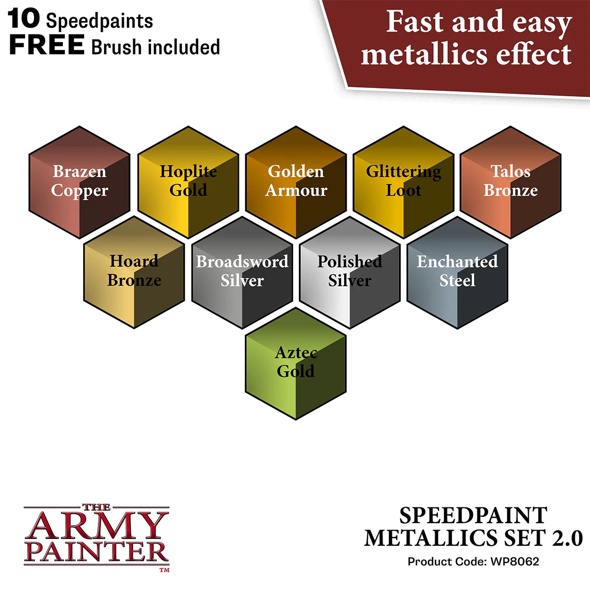 The Army Painter - Speedpaint Metallics Set 2.0