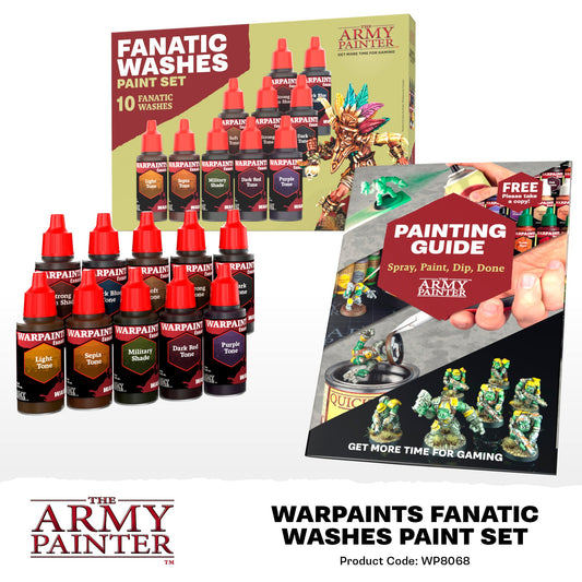 The Army Painter Warpaints Fanatic: Washes Paint Set The Army Painter Warpaints Fanatic: Washes Paint Set