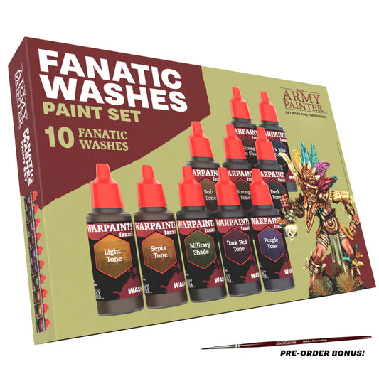 The Army Painter Warpaints Fanatic: Washes Paint Set - Combo The Army Painter Warpaints Fanatic: Washes Paint Set - Combo