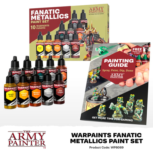 The Army Painter Warpaints Fanatic: Metallics Paint Set The Army Painter Warpaints Fanatic: Metallics Paint Set