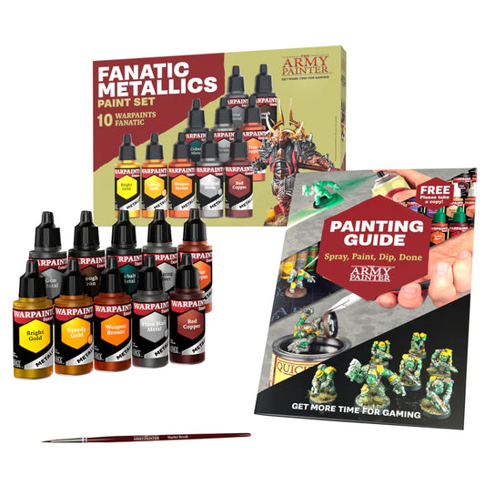 The Army Painter Warpaints Fanatic Metallics Paint Set Combo The Army Painter Warpaints Fanatic Metallics Paint Set Combo