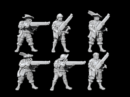 German Arquebusiers STLs German Arquebusiers STLs