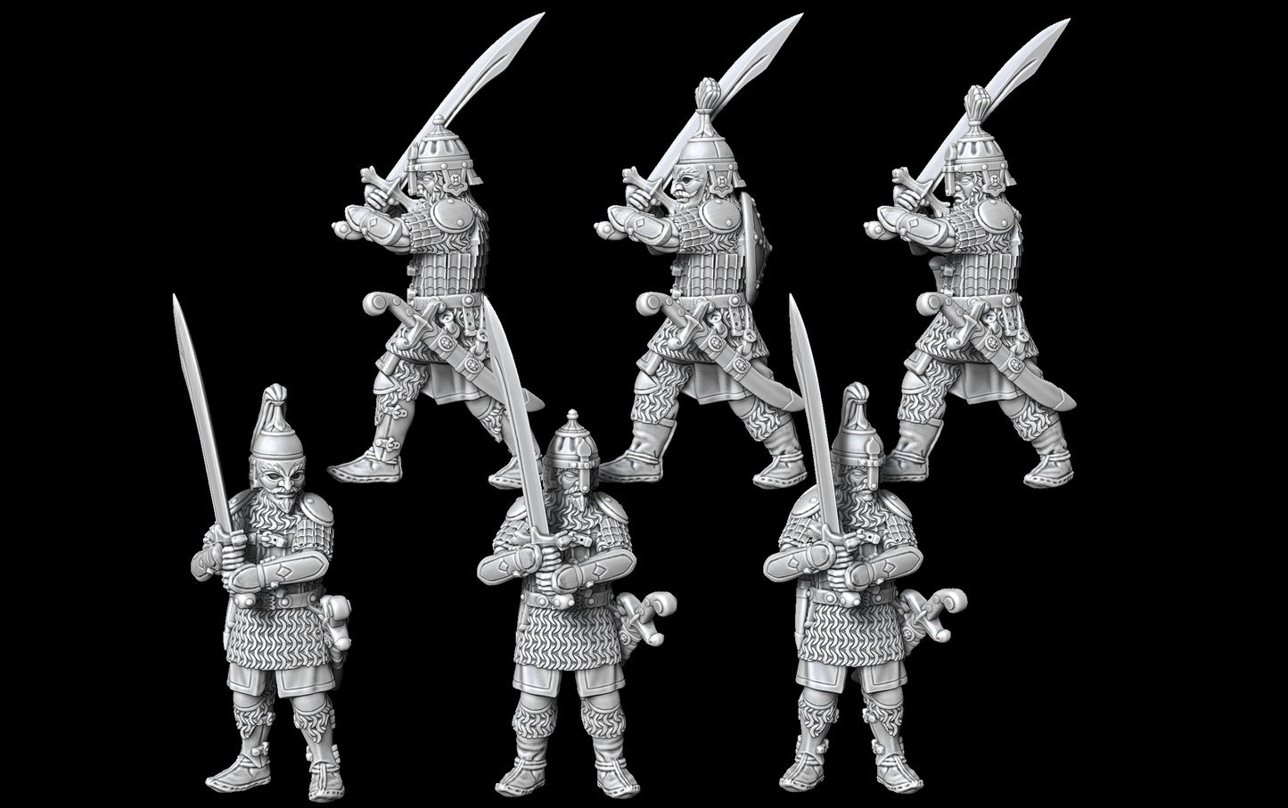 Turko-Mongol Heavy Infantry STLs