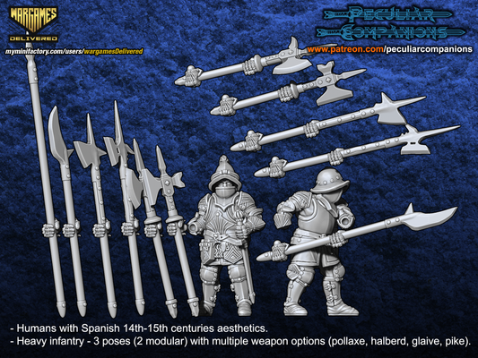 Spanish Heavy Infantry STLs Spanish Heavy Infantry STLs