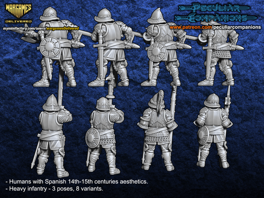 Spanish Heavy Infantry STLs Spanish Heavy Infantry STLs