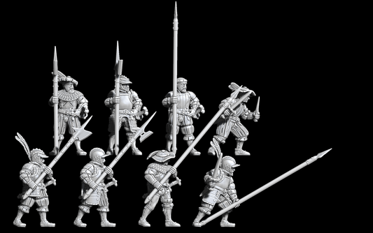 German Pikemen and Halberdiers STLs German Pikemen and Halberdiers STLs