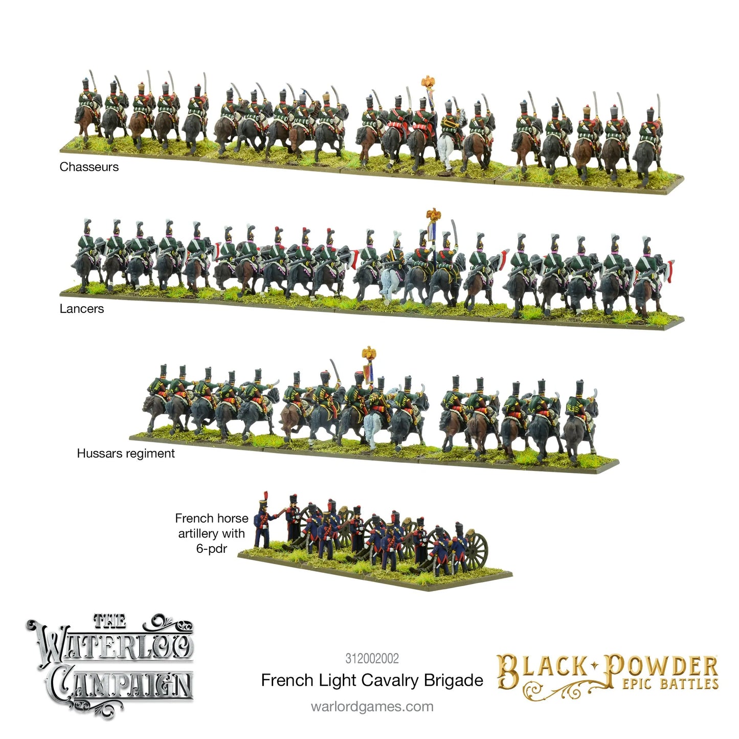 Black Powder Epic Battles - Waterloo: French Light Cavalry Brigade
