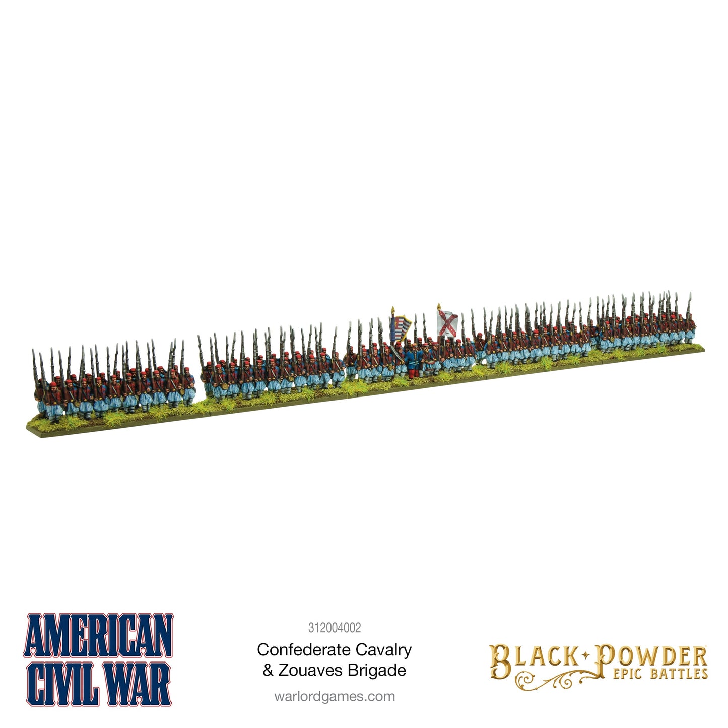Black Powder Epic Battles - American Civil War: Confederate Cavalry & Zouaves Brigade