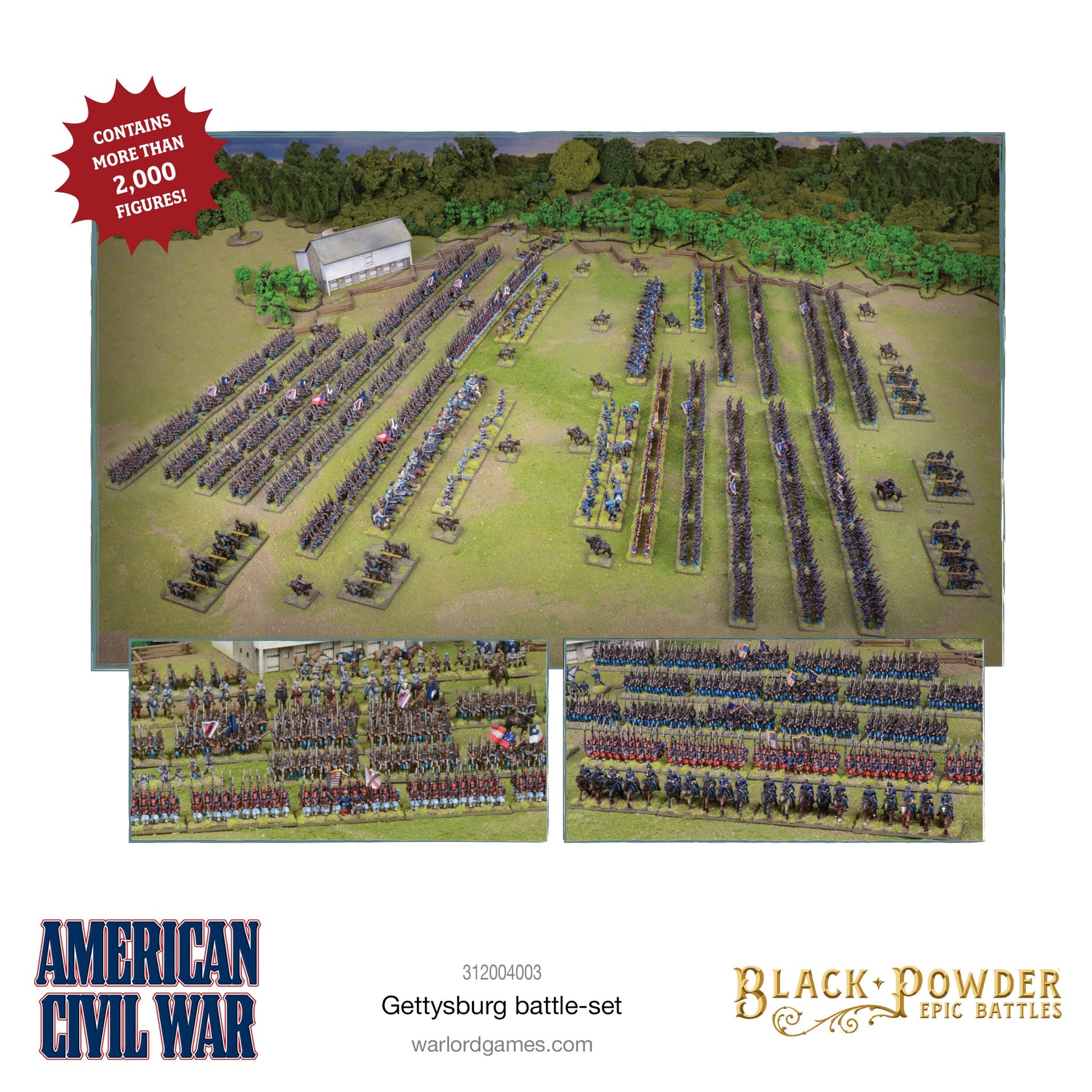 Black Powder Epic Battles - American Civil War: Gettysburg Battle-Set Black Powder Epic Battles - American Civil War: Gettysburg Battle-Set