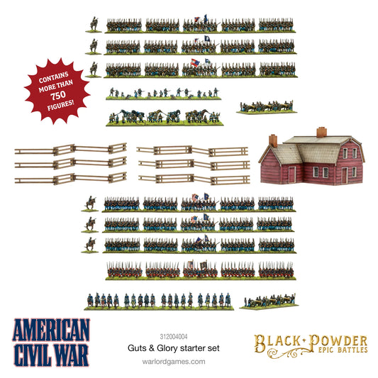 Black Powder Epic Battles - American Civil War: Guts & Glory Starter Set Black Powder Epic Battles - American Civil War: Guts & Glory Starter Set