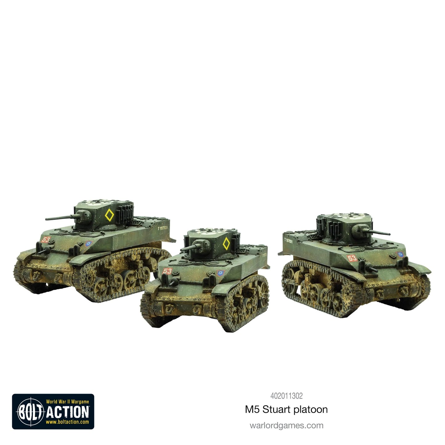 Bolt Action - Great Britain: M5 Stuart Platoon