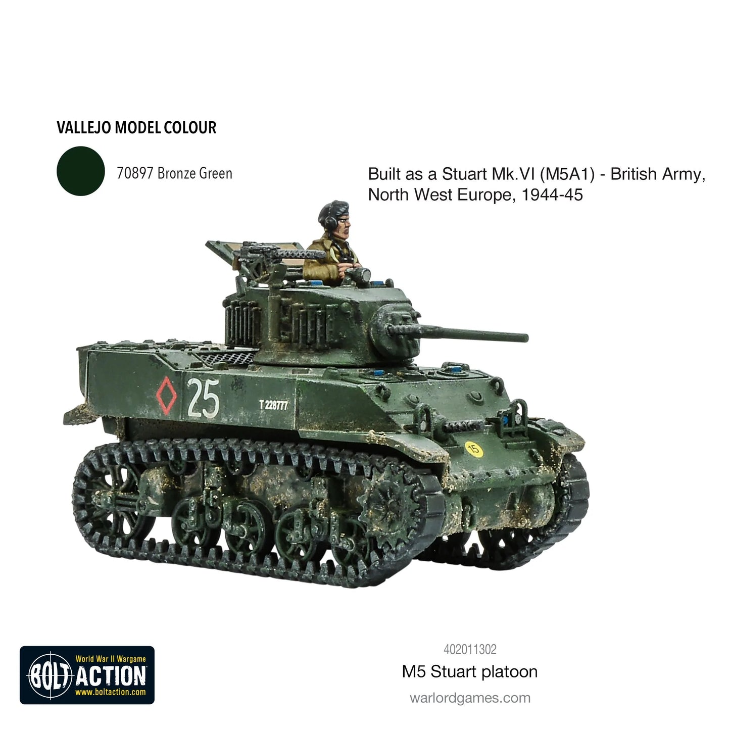 Bolt Action - Great Britain: M5 Stuart Platoon