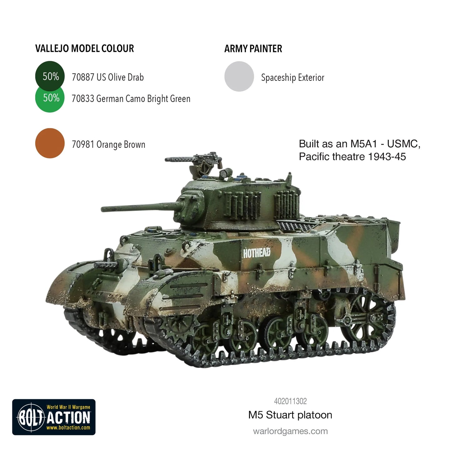 Bolt Action - Great Britain: M5 Stuart Platoon