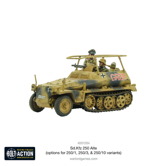 Bolt Action - Germany: Sd.Kfz 250 (Alte) half-track (options to make 250/1, 250/3 or 250/10 variants) Bolt Action - Germany: Sd.Kfz 250 (Alte) half-track (options to make 250/1, 250/3 or 250/10 variants)