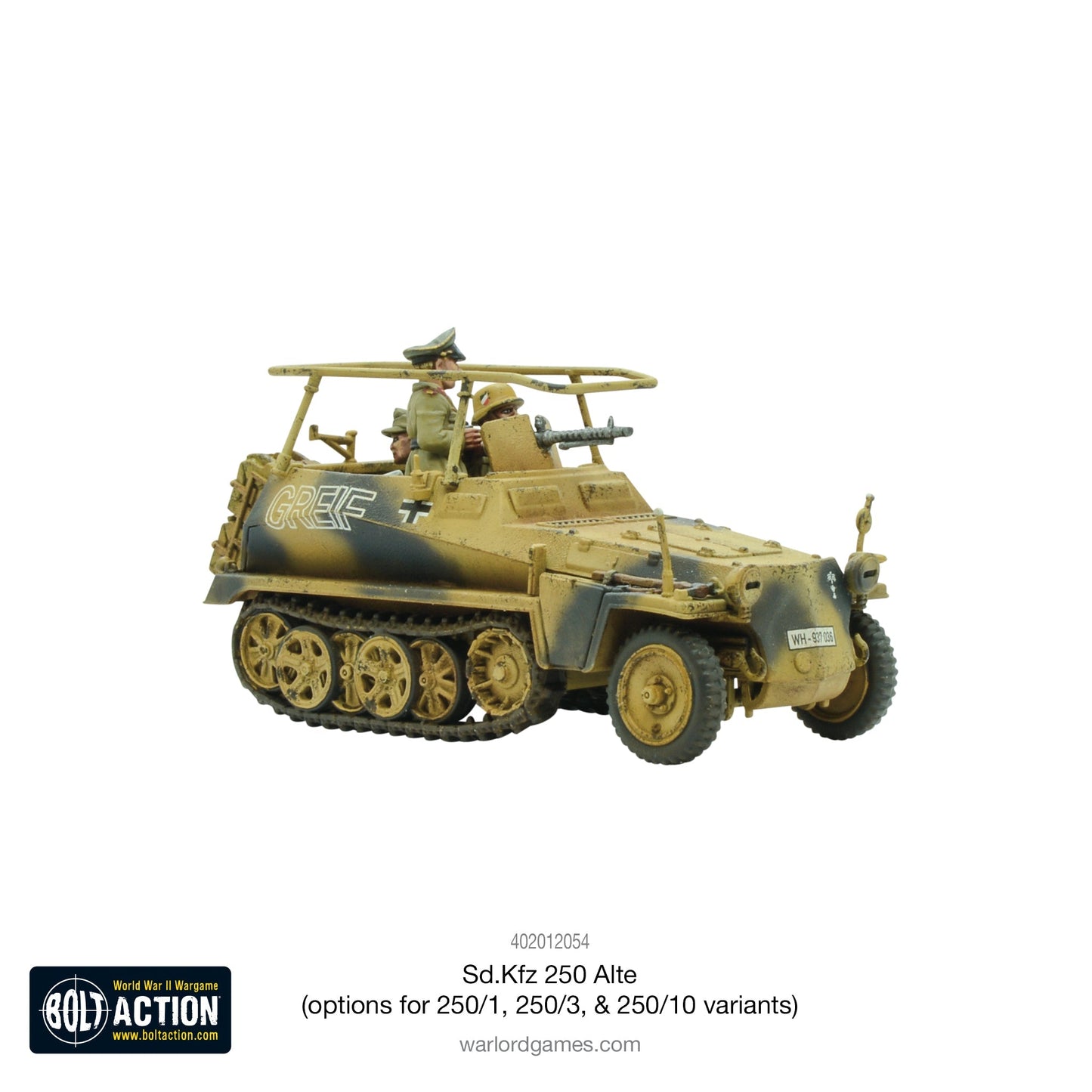 Bolt Action - Germany: Sd.Kfz 250 (Alte) half-track (options to make 250/1, 250/3 or 250/10 variants)