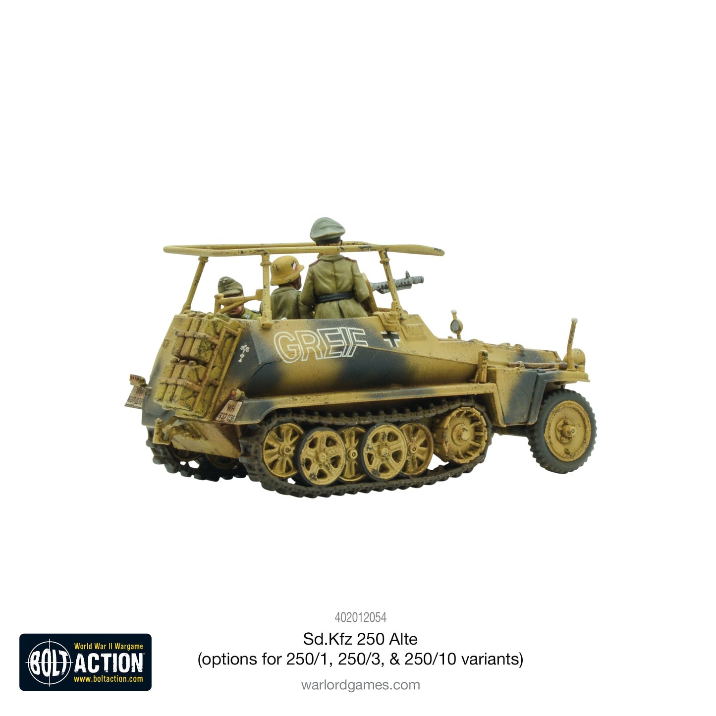 Bolt Action - Germany: Sd.Kfz 250 (Alte) half-track (options to make 250/1, 250/3 or 250/10 variants)