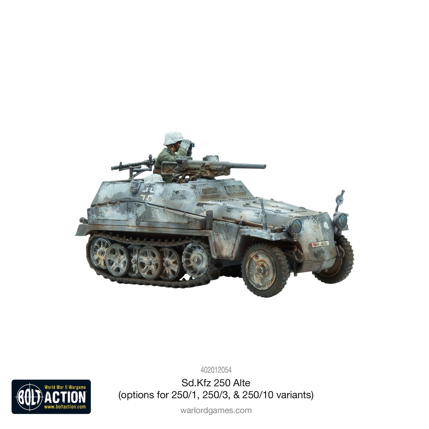 Bolt Action - Germany: Sd.Kfz 250 (Alte) half-track (options to make 250/1, 250/3 or 250/10 variants)