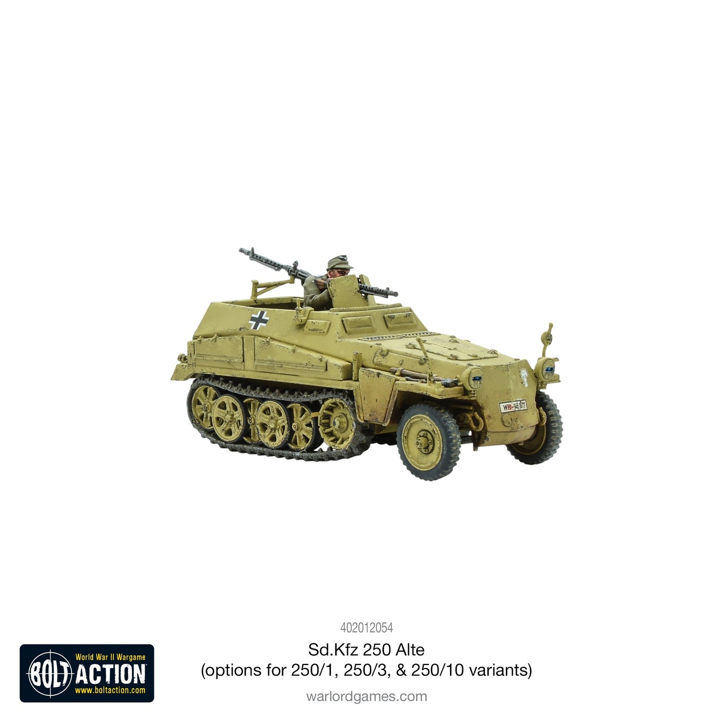 Bolt Action - Germany: Sd.Kfz 250 (Alte) half-track (options to make 250/1, 250/3 or 250/10 variants)