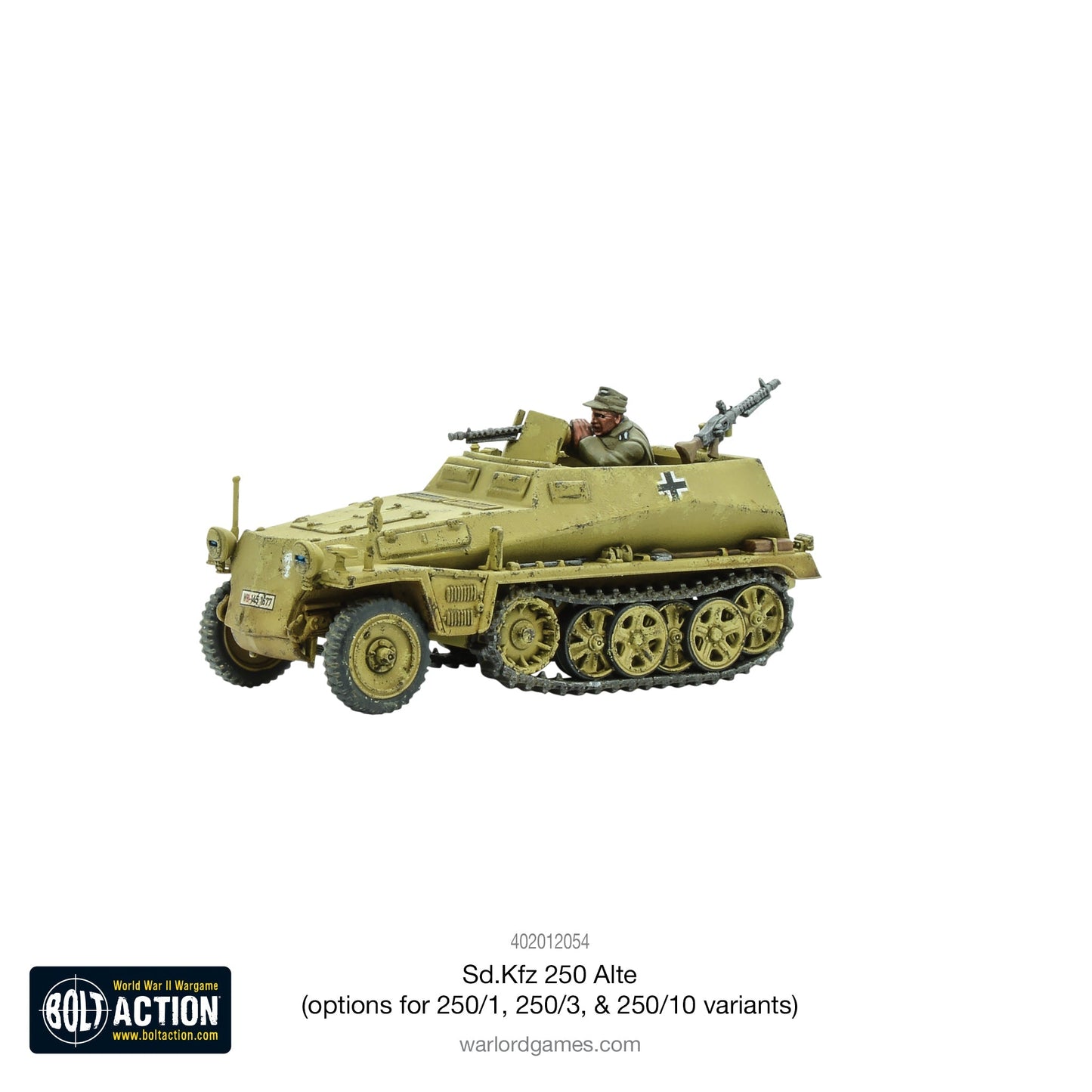 Bolt Action - Germany: Sd.Kfz 250 (Alte) half-track (options to make 250/1, 250/3 or 250/10 variants)