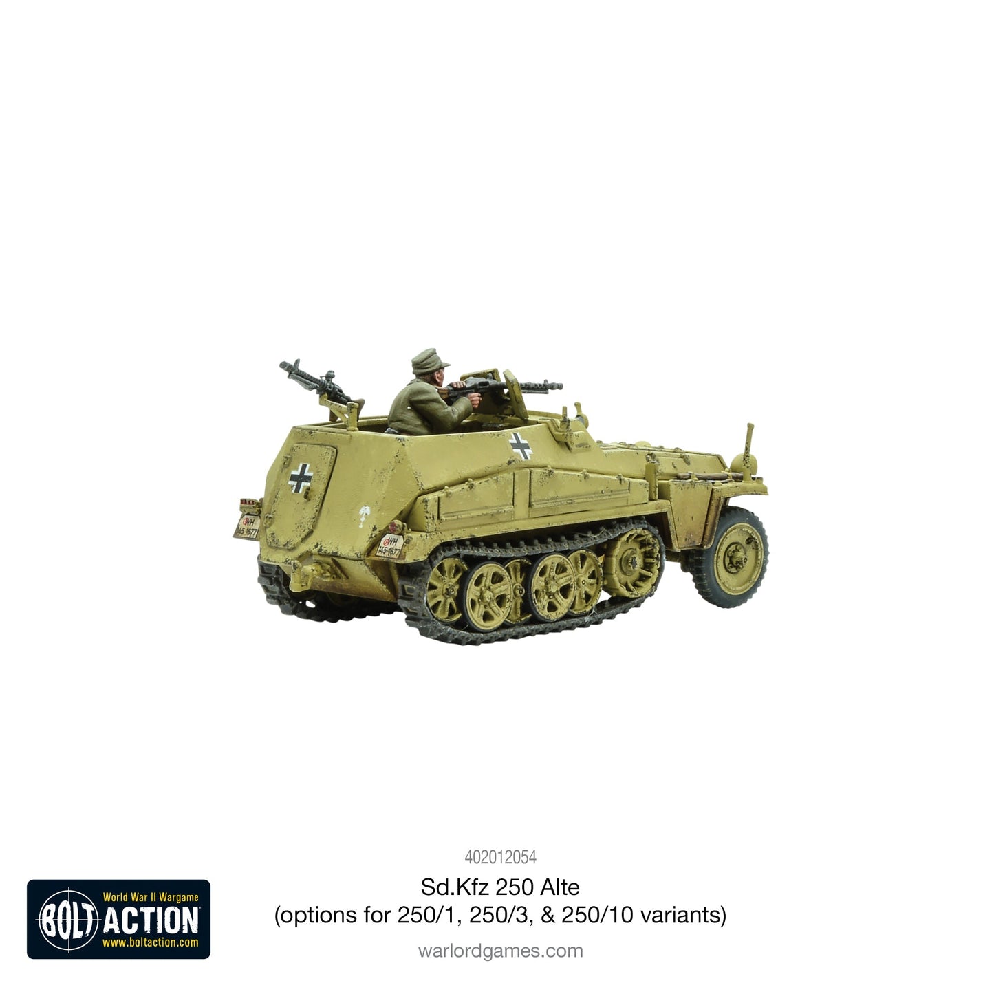 Bolt Action - Germany: Sd.Kfz 250 (Alte) half-track (options to make 250/1, 250/3 or 250/10 variants)
