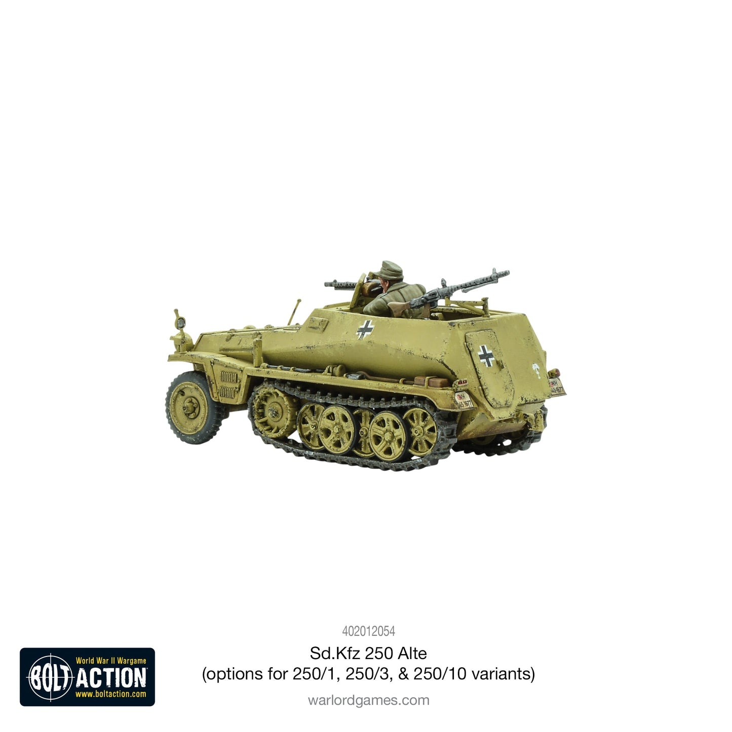 Bolt Action - Germany: Sd.Kfz 250 (Alte) half-track (options to make 250/1, 250/3 or 250/10 variants)