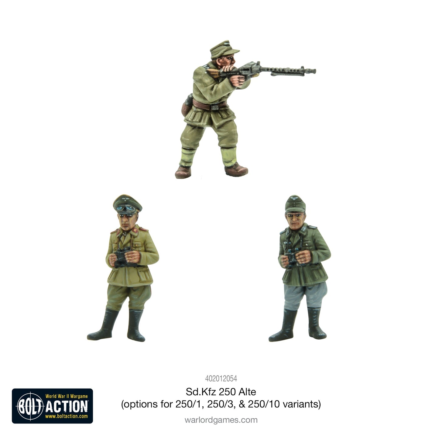 Bolt Action - Germany: Sd.Kfz 250 (Alte) half-track (options to make 250/1, 250/3 or 250/10 variants)